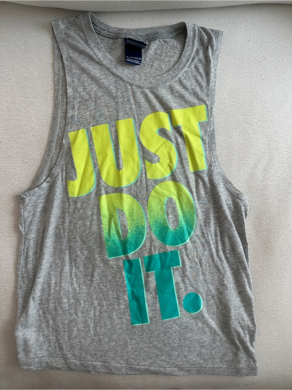 XS Nike Gray Muscle Tank Top